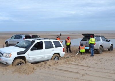Vehicle recovery on the beach